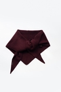 TRIANGLE SCARF BURGUNDY 